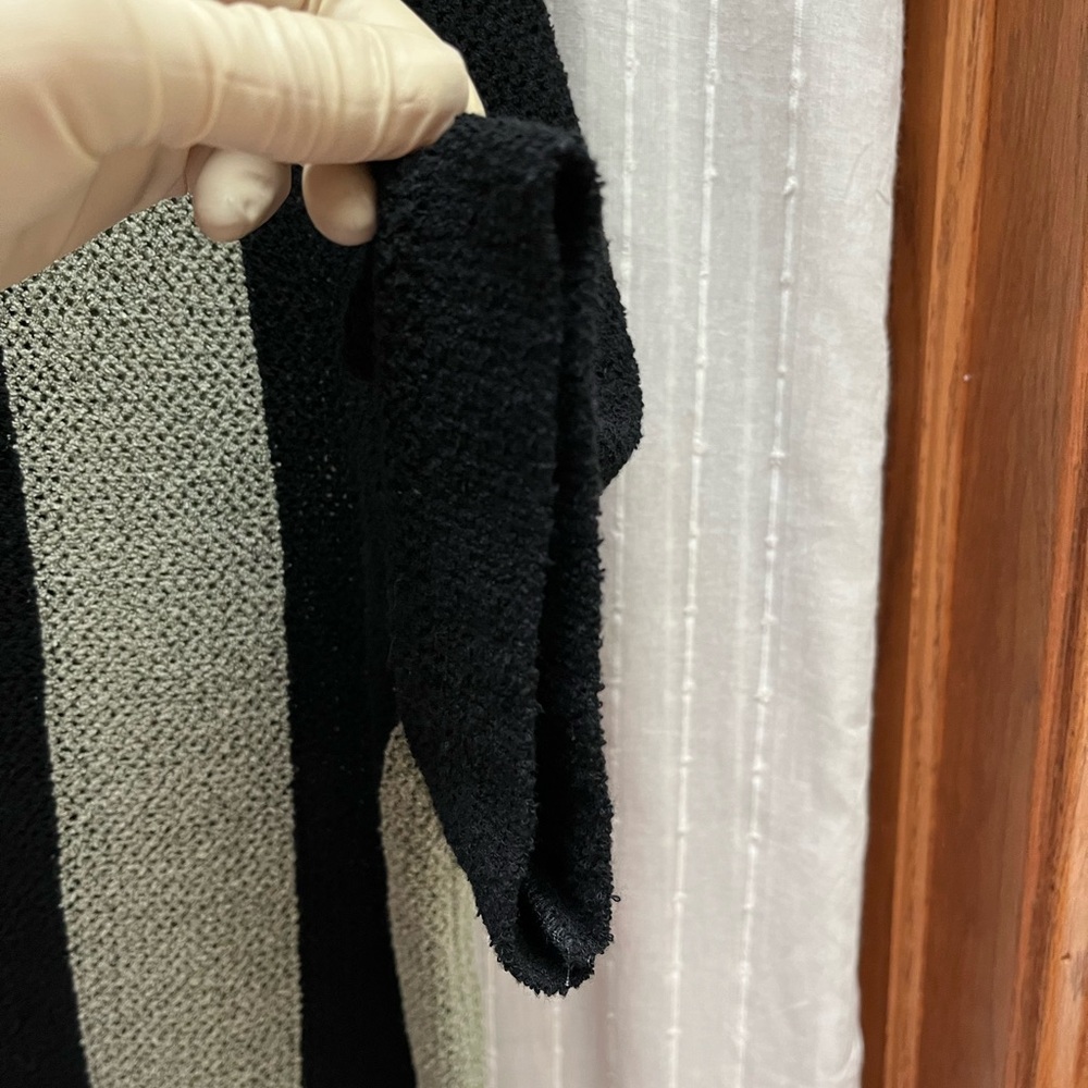 Todd Snyder Men's Black Cropped Boucle Sweater Polo Size L - Picture 9 of 9